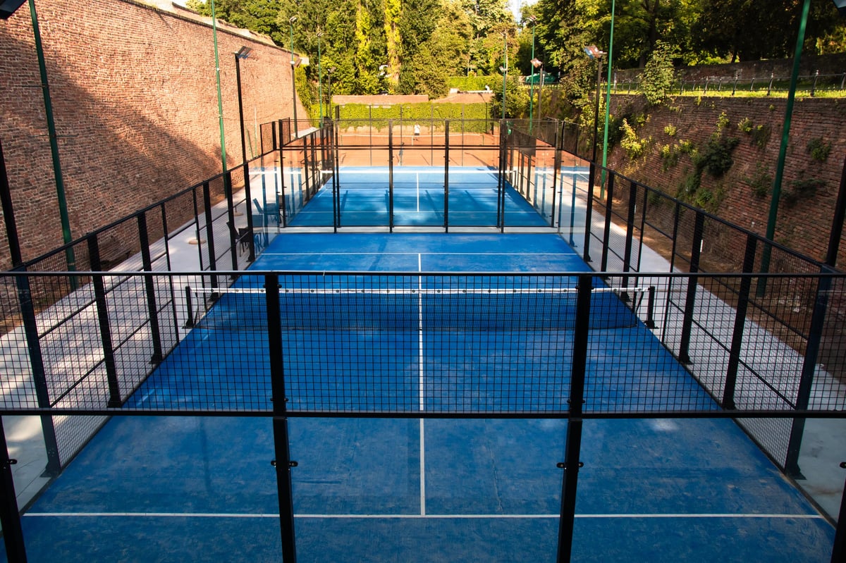 TT4 Padel Center facility with outdoor courts